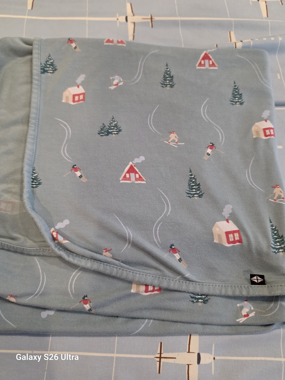 Kyte BABY Swaddle Blanket In Alpine Village Print